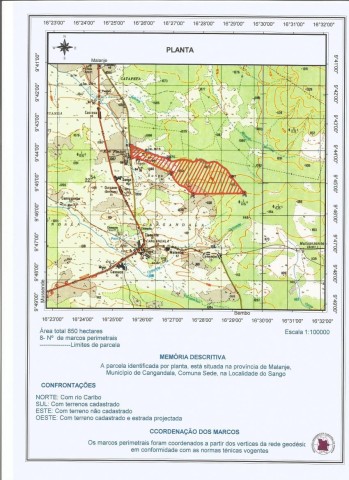 Venda Fazenda 2000 hectares Kangandala- Malange