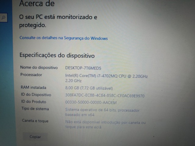 Venda Lenovo Intel Core i7