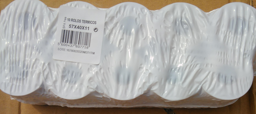 Venda ROLO TERMICO 57X40X11 - Pct 10 Un