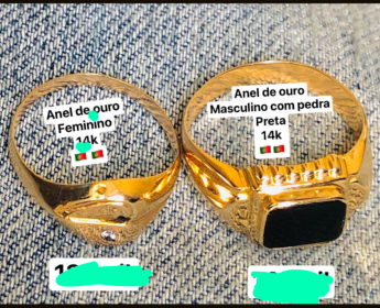 A venda Anel de ouro português