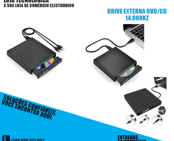 A venda DRIVE EXTERNA DE DVD/CD
