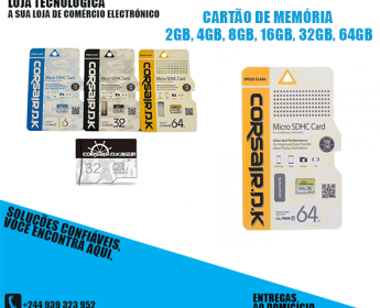 A venda CARTÕES DE MEMÓRIA