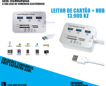 A venda LEITOR DE CARTÃO + HUB