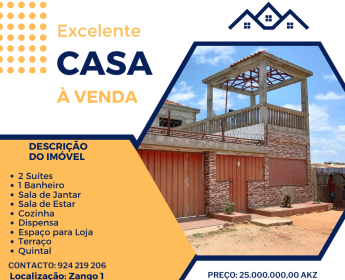 A venda Vivenda T3 Zango 1.