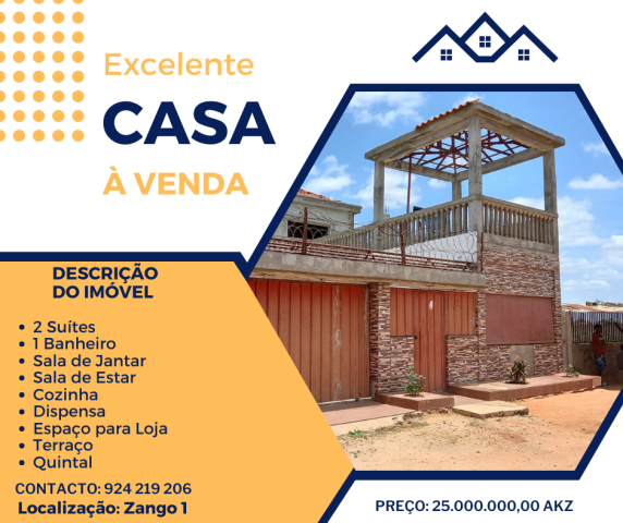 Venda Vivenda T3 Zango 1.