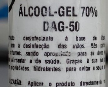 A venda Álcool em gel