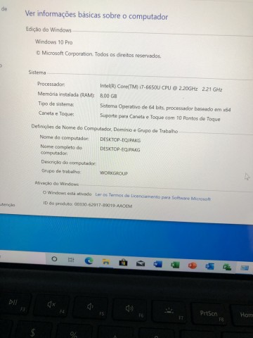 Venda Microsoft Surface Pro 4 Core i7 8GB RAM 256GB SSD limpo