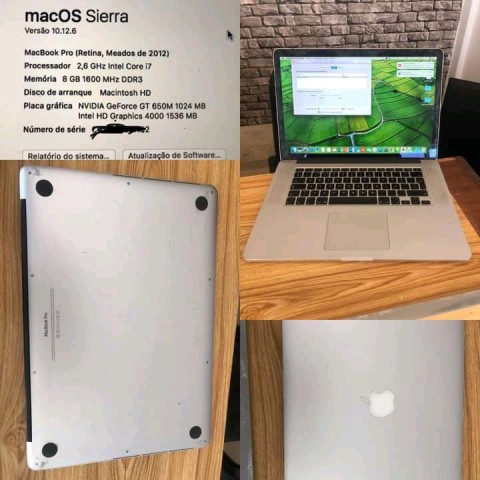 Venda MacBook pro retina