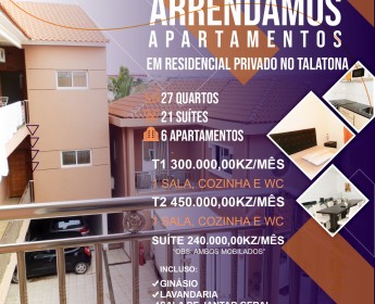 A venda ARRENDAMENTOS APARTAMENTOS EM RESIDENCIAL PRIVADO NO TALATONA