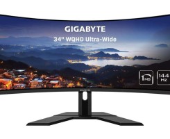 A venda GIGABYTE G34WQC A-SA 34 144Hz Curved Gaming Monitor, 3440 x 1440