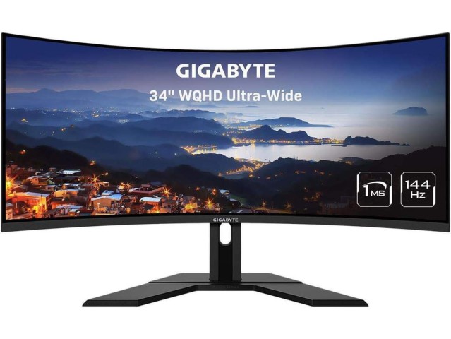 GIGABYTE G34WQC A-SA 34 144Hz Curved Gaming Monitor, 3440 x 1440