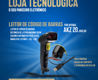 A venda Leitor de Código de Barras