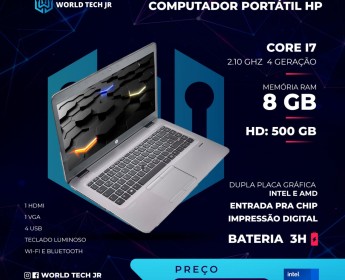 A venda Portátil HP core i7