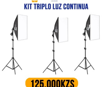 A venda KIT TRIPLO SOFTBOX DE LUZ CONTINUA
