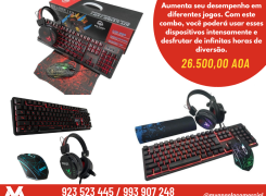 Anúncio Kit Gamer 4 em 1 - Teclado, Mouse, HeadSet e TouchPad