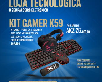 A venda Kit Gamer K59 4 in 1