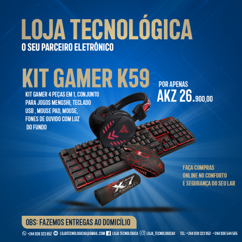 Kit Gamer K59 4 in 1