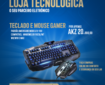 A venda Teclado e Mouse Gamer V-100