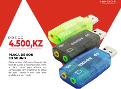 Comprar ADAPTADOR DE SOM 3D SOUND