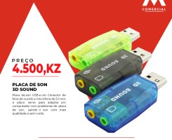 Comprar ADAPTADOR DE SOM 3D SOUND