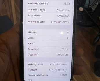 A venda IPhone 11 pro 256 GB