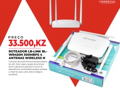 ROTEADOR LB-LINK BL- WR450H 300MBPS 4 ANTENAS WIRELESS