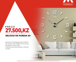 A venda RELÓGIO DE PAREDE 3D