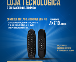 A venda CONTROLE TECLADO AIR MOUSE SEM FIO