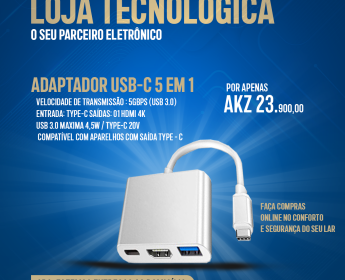 A venda ADAPTADOR USB-C 5EM1