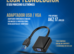 CABO CONVERSOR DE IMAGEM USB/VGA