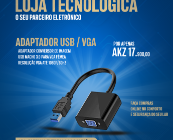 A venda CABO CONVERSOR DE IMAGEM USB/VGA