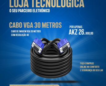 A venda CABO VGA 30 METROS
