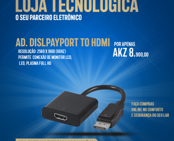 A venda ADAPTADOR DISPLAYPORT PARA HDMI