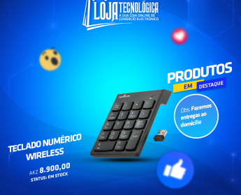 A venda TECLADO NUMERICO WIRELESS