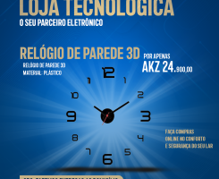 A venda RELOGIO DE PAREDE 3D