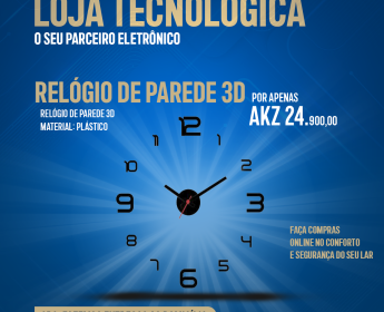A venda RELOGIO DE PAREDE 3D