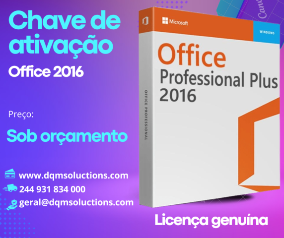 Microsoft Office 2016 Professional Plus (Chave de ativação)