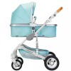 Babyfond-3-in-1 carrinho de bebê com assento de carro, carrinho de criança dobrável para bebê 0-3 anos, em dois sentidos
