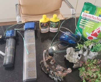 A venda Material de aquário completo
