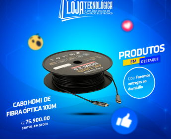 A venda CABO HDMI FIBRA ÓPTICA 100M