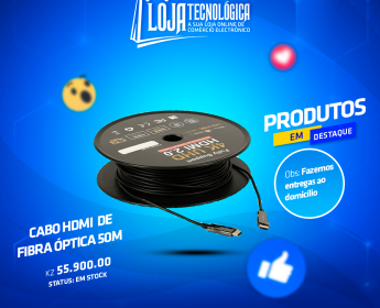 A venda CABO HDMI FIBRA ÓPTICA 50M