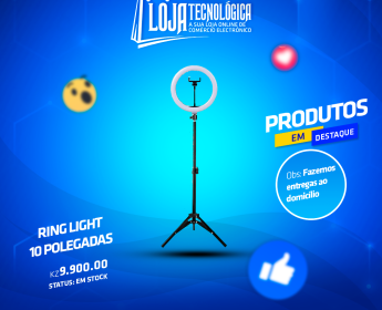 A venda RING LIGHT 10 POLEGADAS