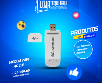 A venda MODEM WIFI 4G LTE