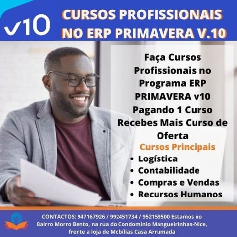 CURSOS PROFISSIONAIS NO PROGRAMA ERP PRIMAVERA V10