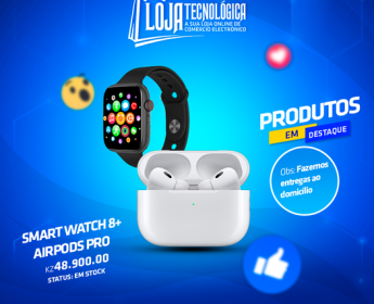 A venda SMART WATCH + AIRPODS PRO