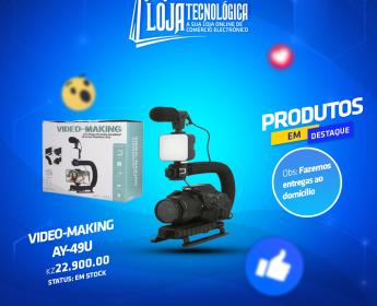 A venda KIT PARA GRAVAÇÃO DE VIDEO E CRIAÇÃO DE VIDEO AY-49U