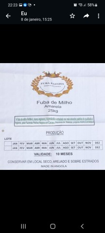 FUBA DE MILHO AMARELA