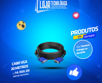 A venda CABO VGA 20 METROS