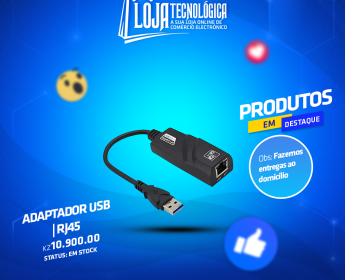 A venda Cabo Adaptador Ethernet USB 3.0 p/ LAN RJ45