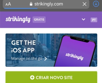 A venda Criação de Websites.